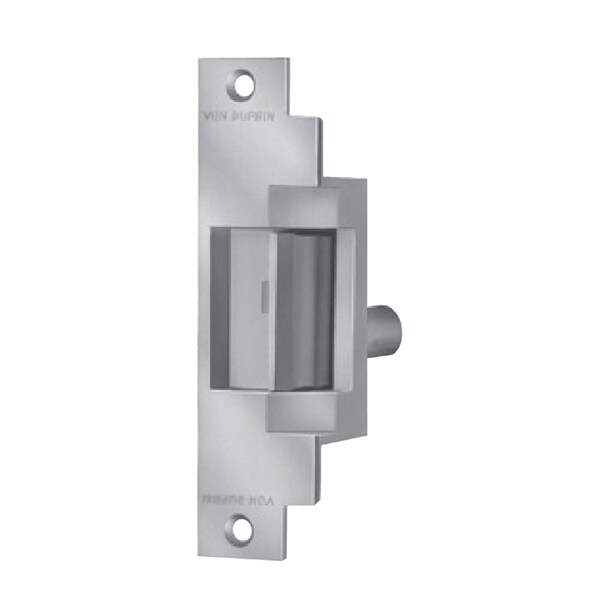 Grade 1 Electric Strike, Fail Secure Electrically Unlocked 24 VDC, 6-3/8-in x 1-1/4-in Faceplate,